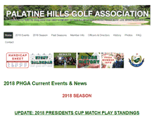 Tablet Screenshot of phgagolf.com